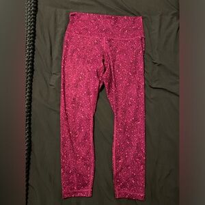 Purple/Pink Lululemon leggings with small stain